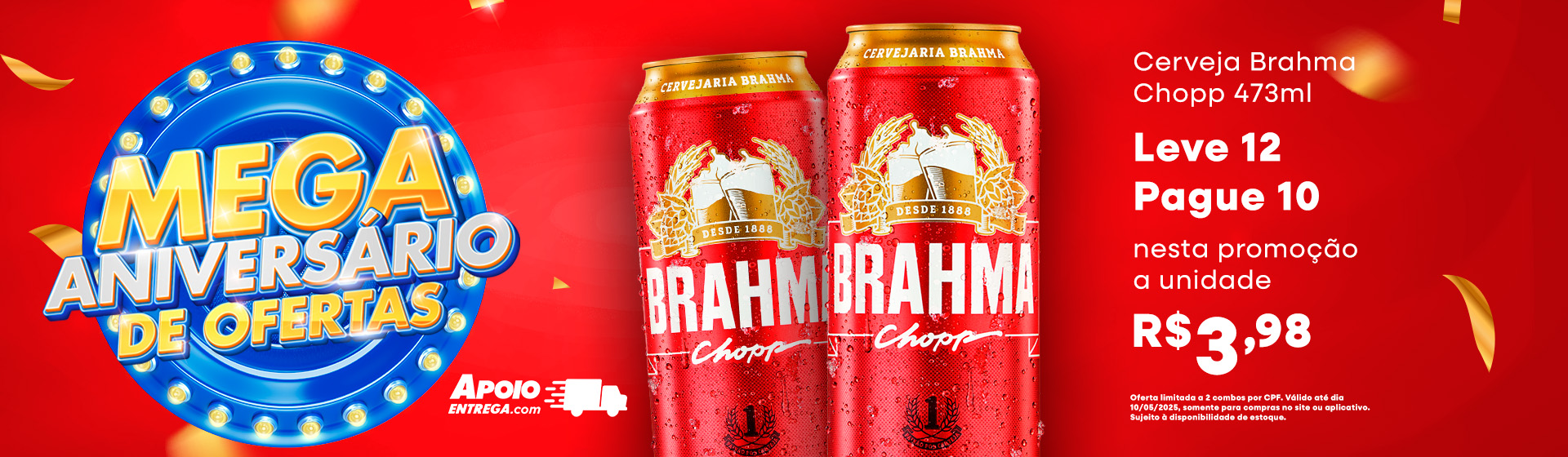 Cerveja Brahma Chopp 10/5